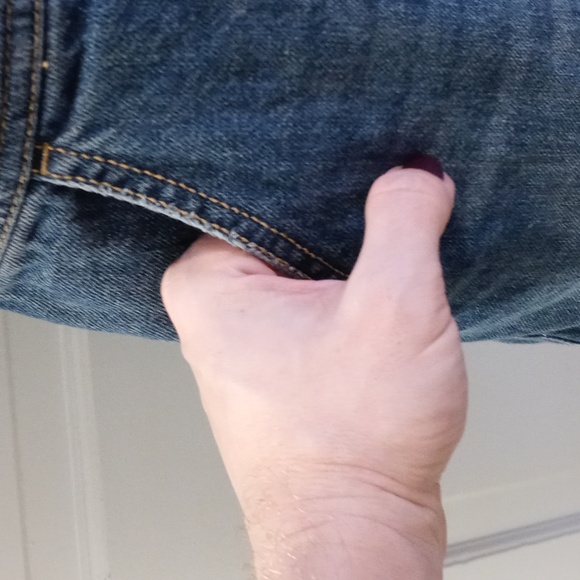 💙Free People💙 - Blue Denim Distressed Frayed Hem Overall Dress - Picture 10 of 15